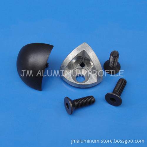3-Way Cornner Bracket, Aluminium Profiles Accessories, Fittings Corner Bracket